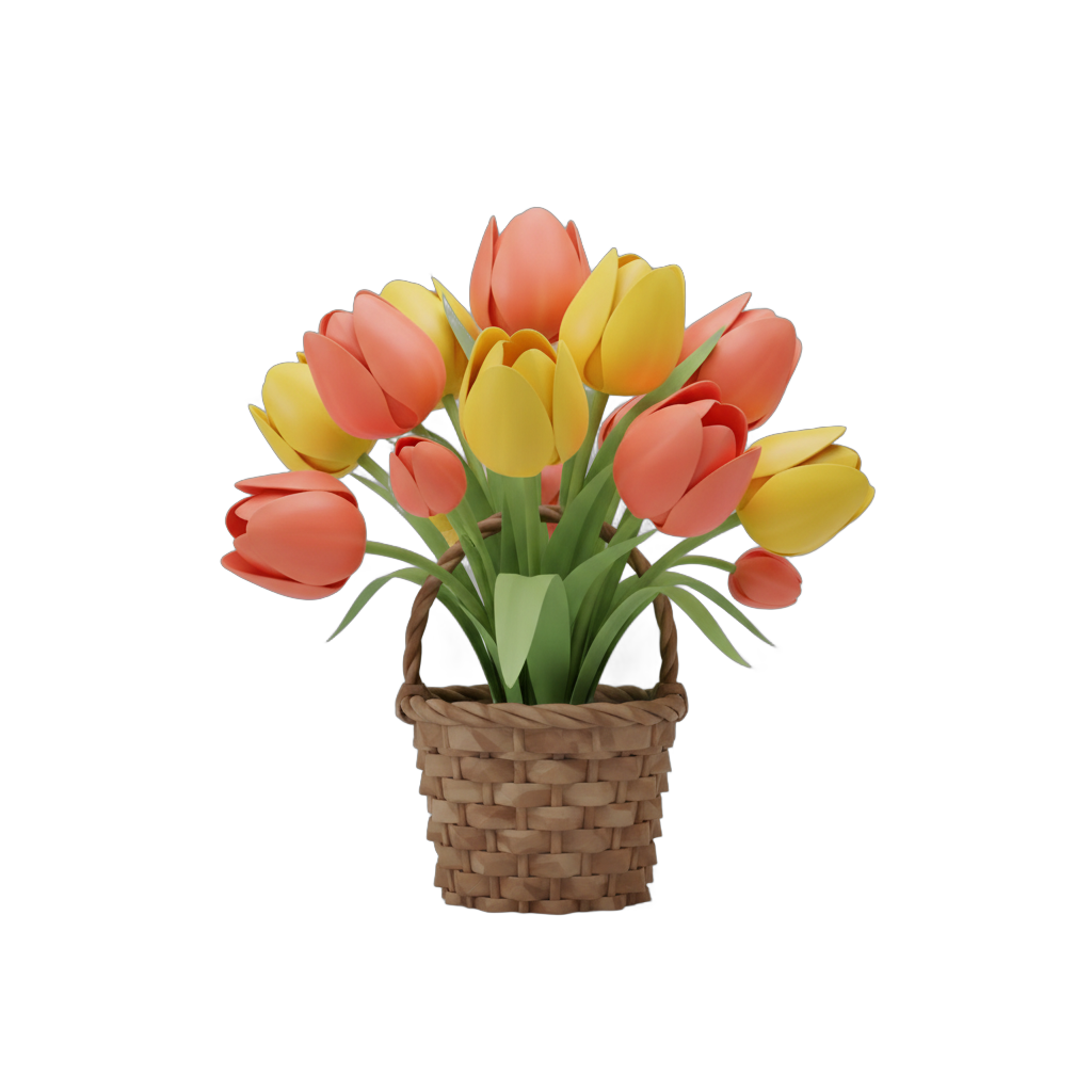 Stylized Tulip Bouquet Arrangement