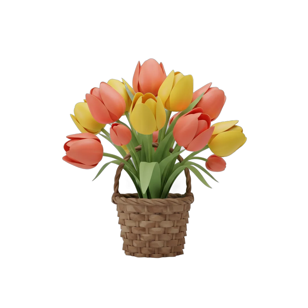Stylized Tulip Bouquet Arrangement