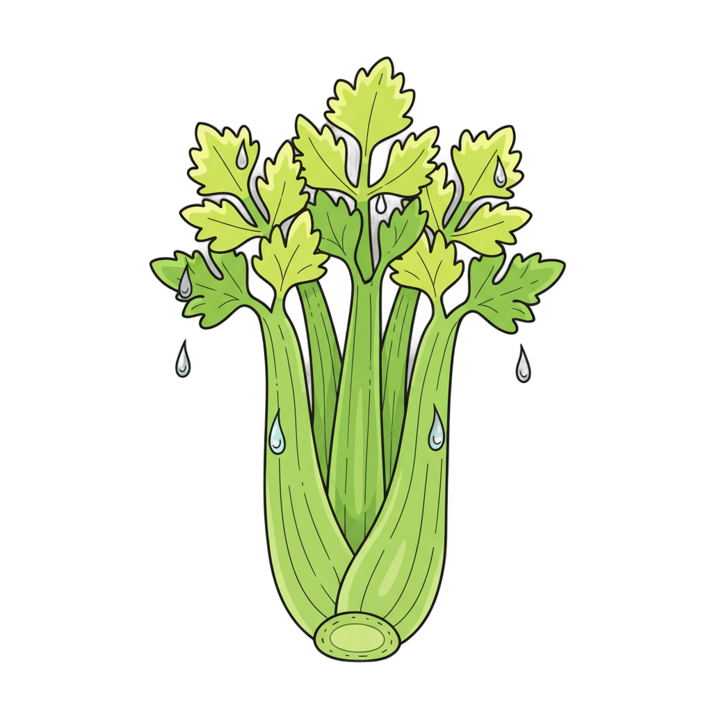 Stylized Fresh Celery