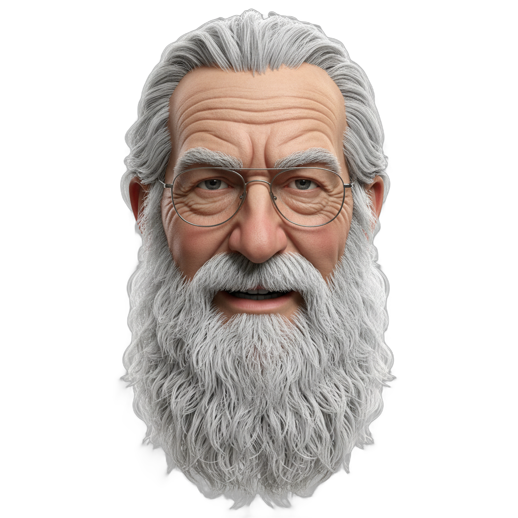 Elderly Man with Glasses