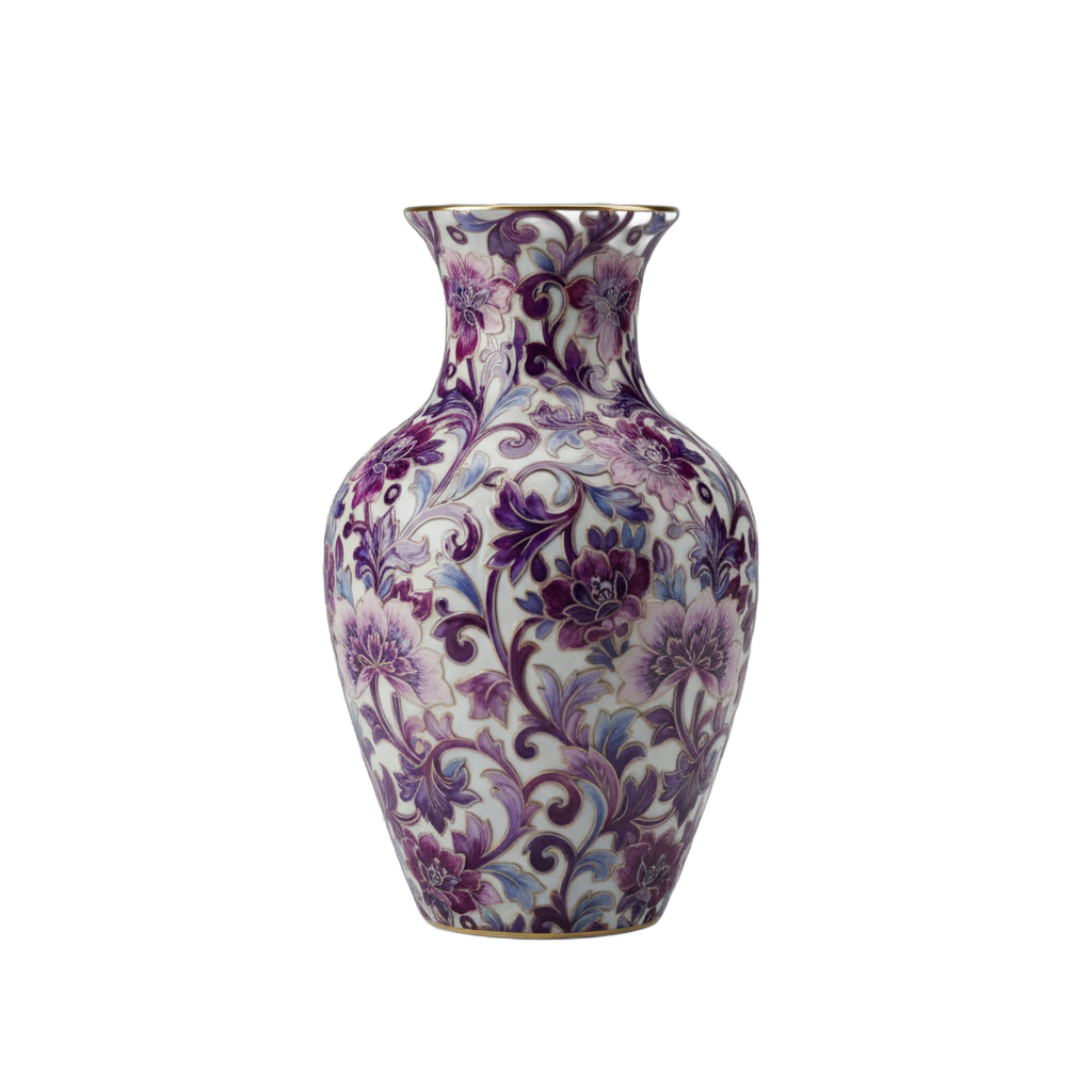 Ornate Floral Vase