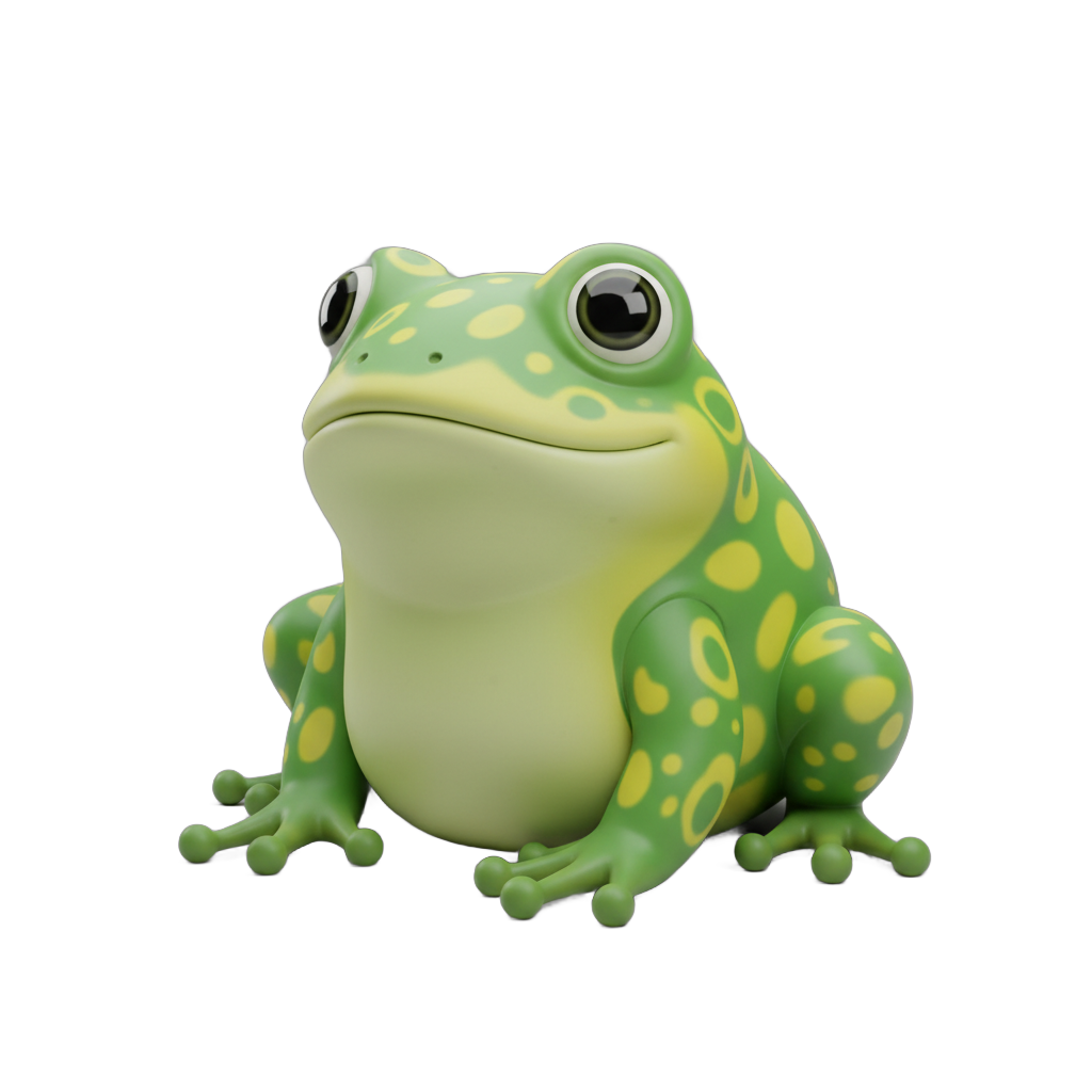 Stylized Cartoon Frog