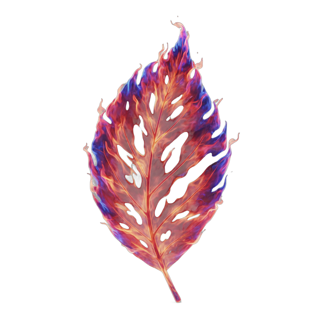 Stylized Flame Leaf Texture