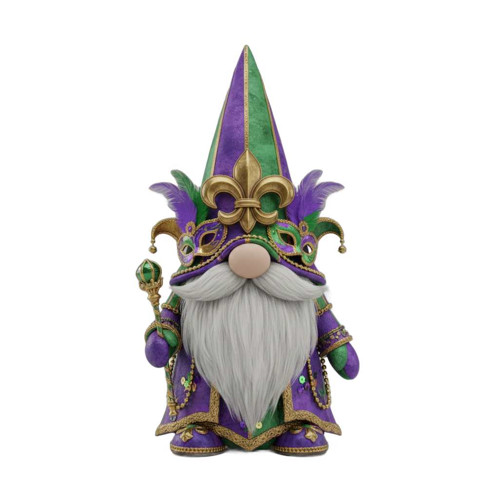Mardi Gras Gnome Dwarf