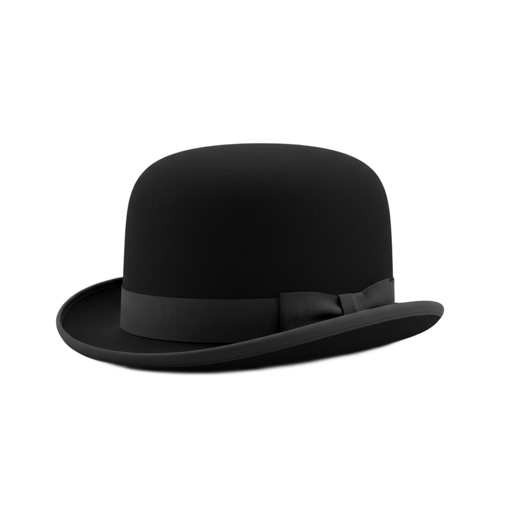 Classic Black Bowler Hat