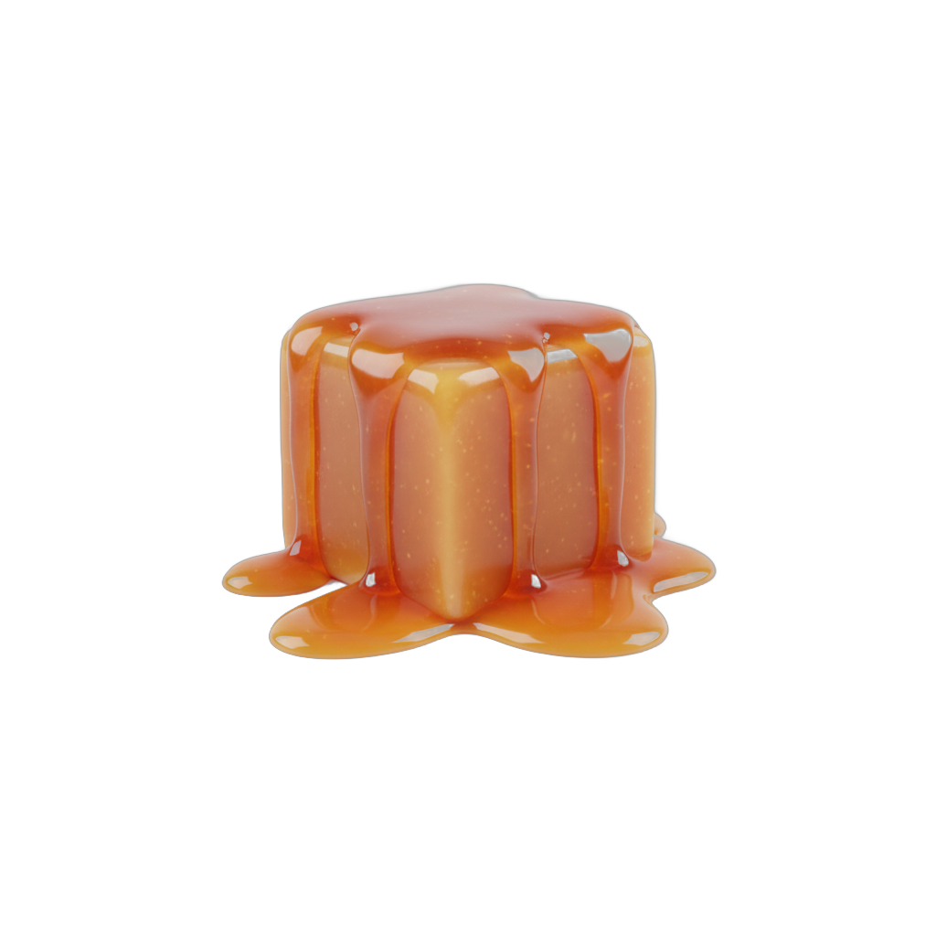 Melting Caramel Cube