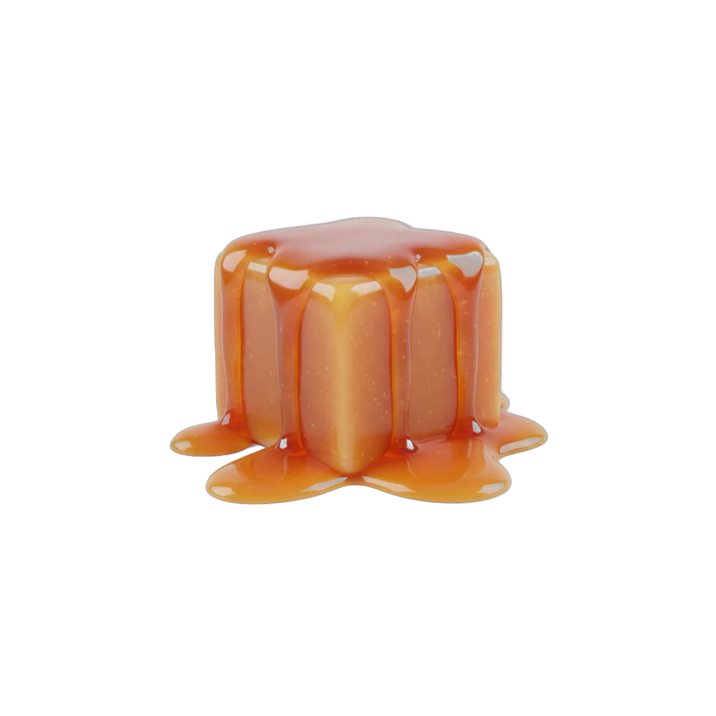 Melting Caramel Cube