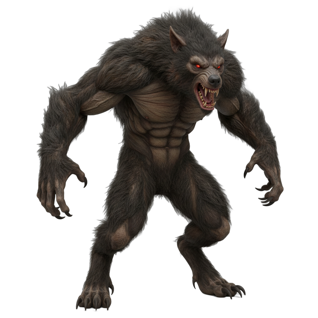Ferocious Werewolf Creature