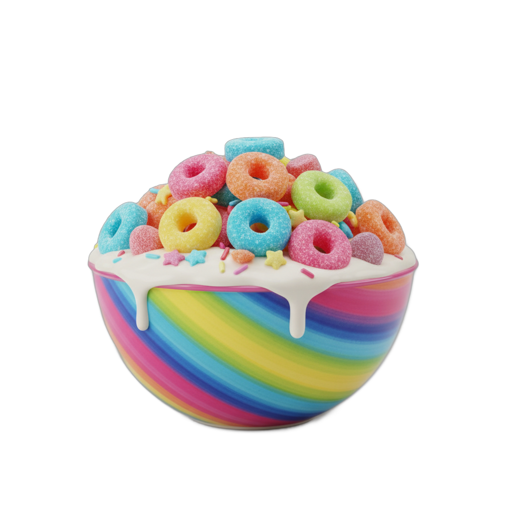 Colorful Candy Cereal Bowl