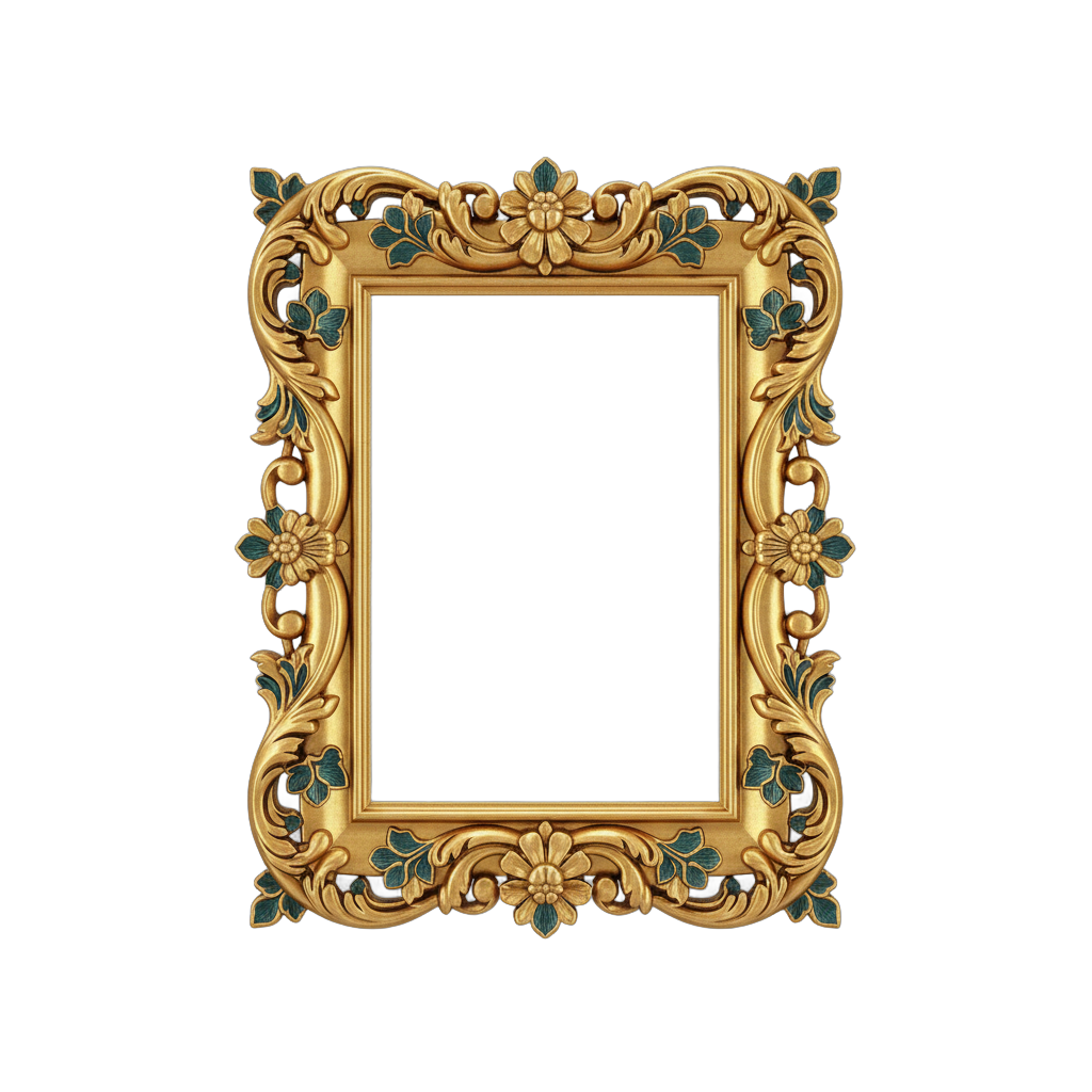 Golden Ornamental Frame