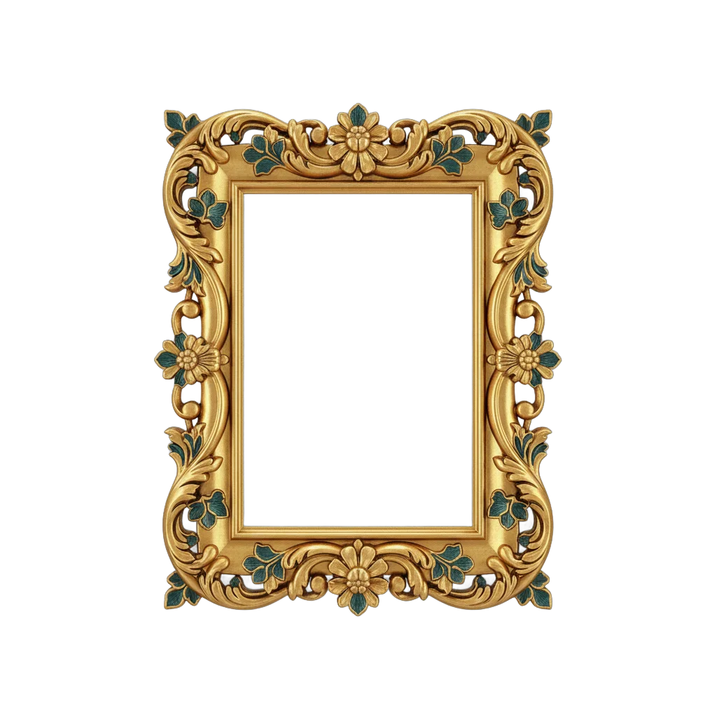 Golden Ornamental Frame