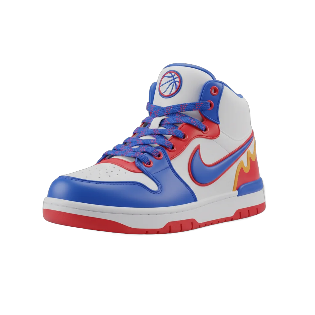 Cartoon Basketball Sneaker