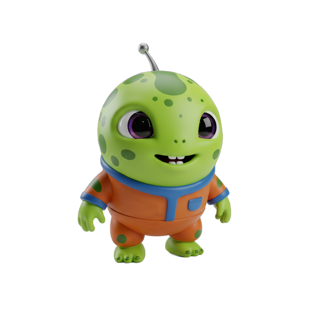 Cartoon Alien Character