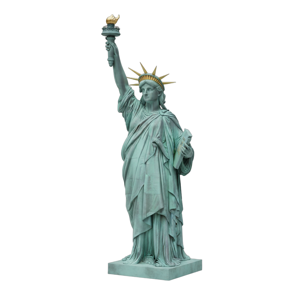 Detailed Statue of Liberty Model