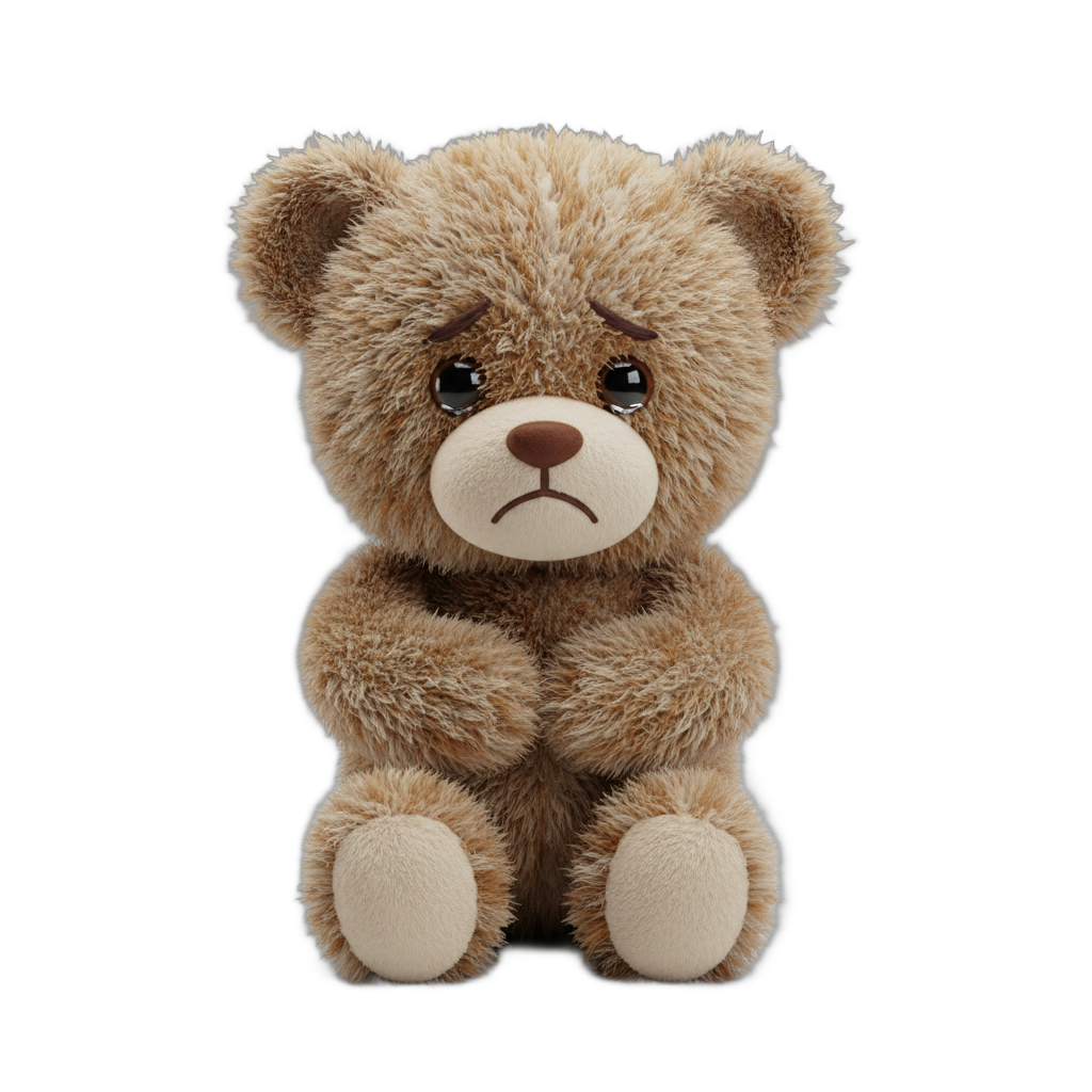 Sad Fluffy Teddy Bear