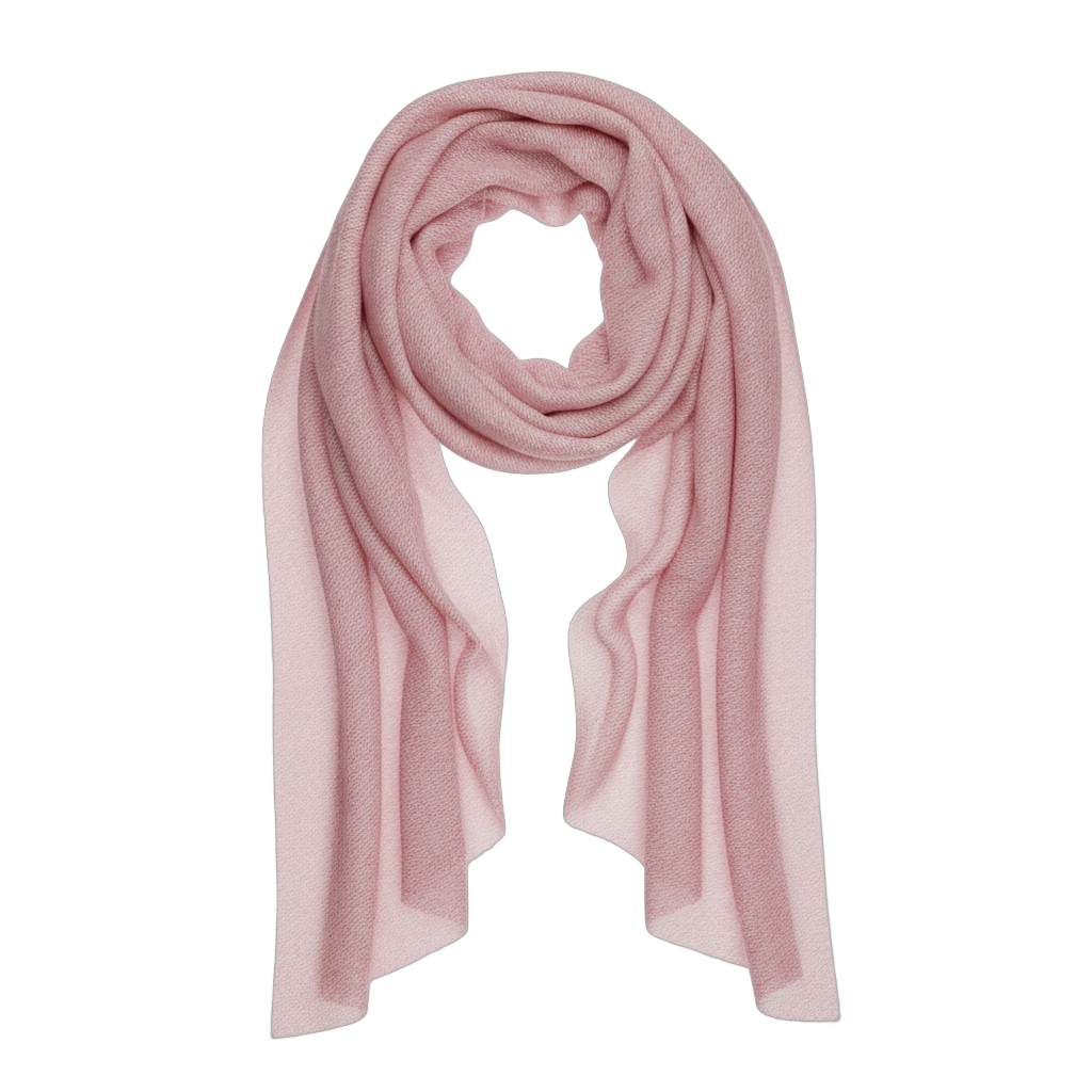 Elegant Pink Cashmere Scarf