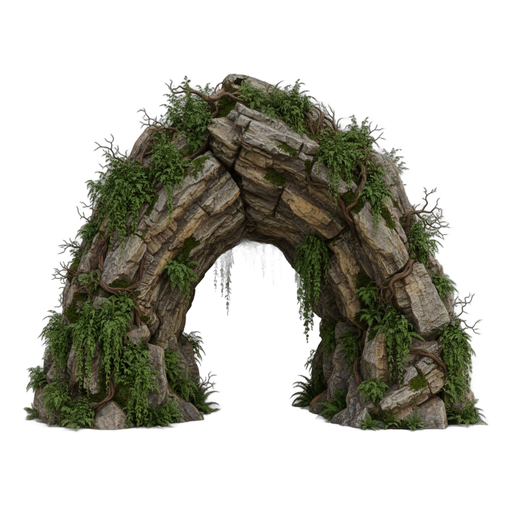 Rock Formation Cave Entrance