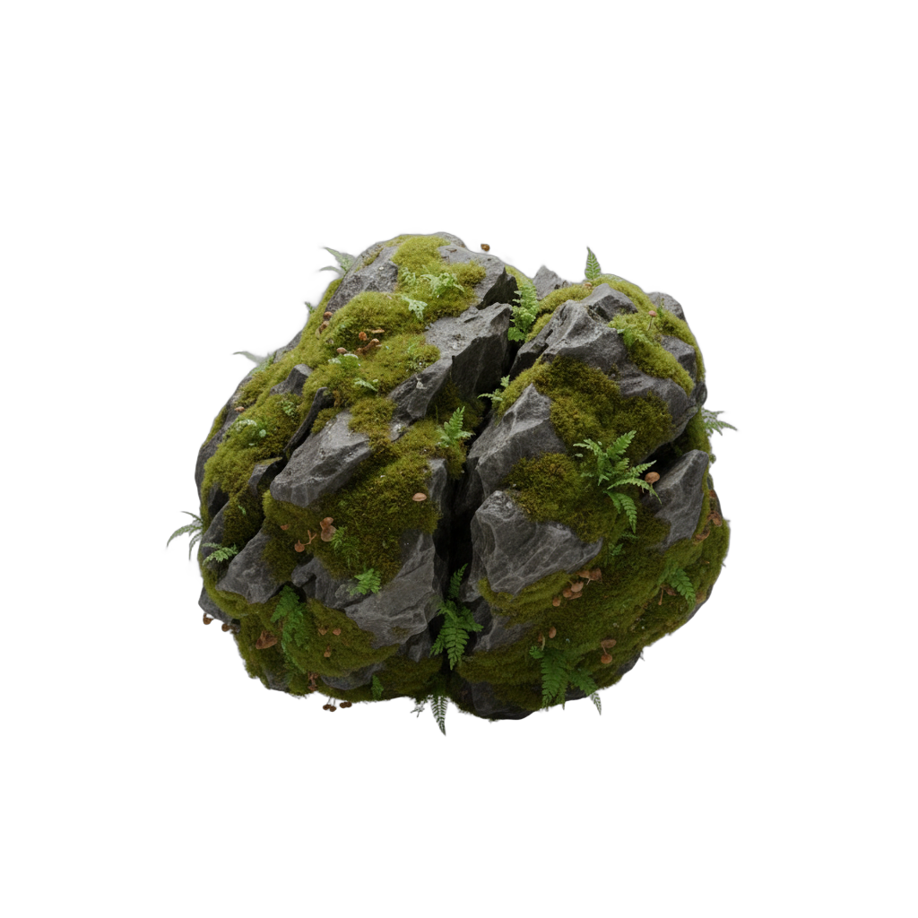 Mossy Textured Rock