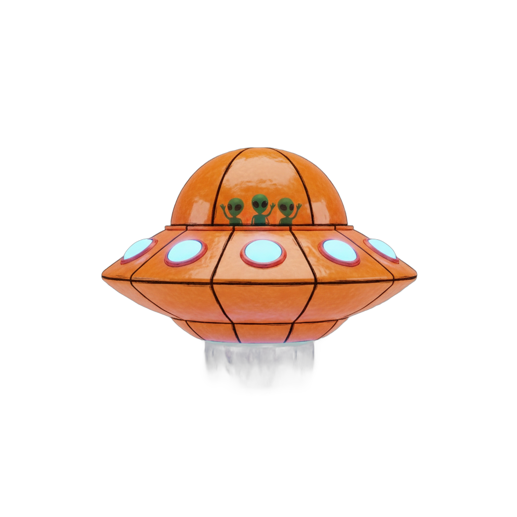 Cartoon UFO Spaceship
