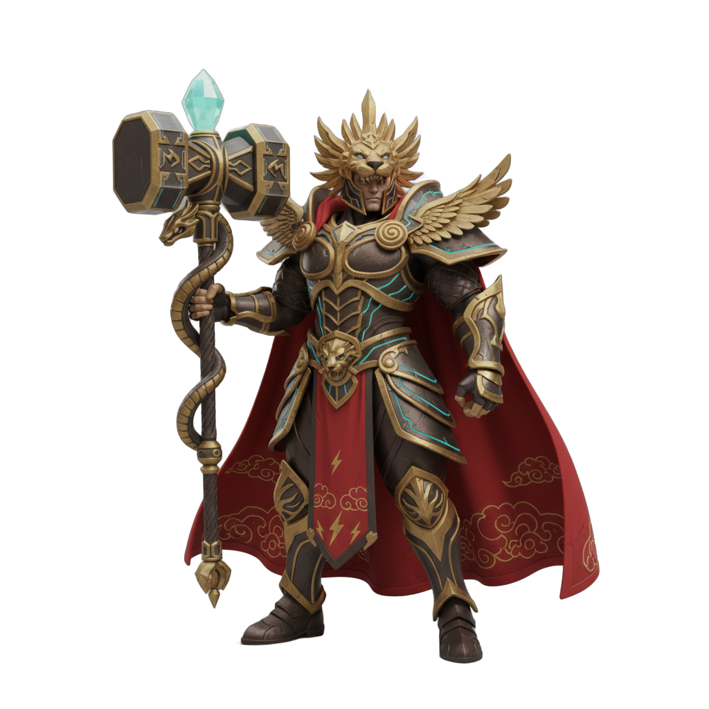 Stylized Mythological Warrior