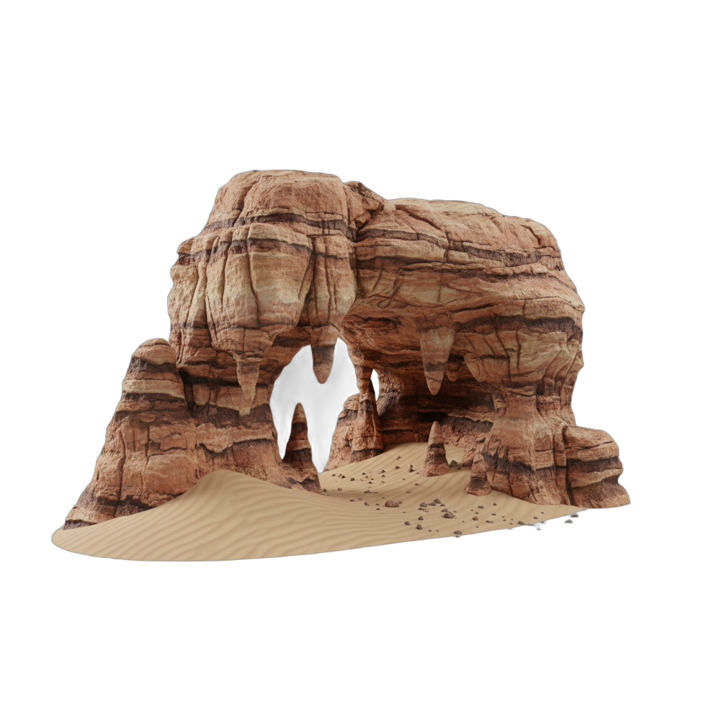 Desert Cave Rock Formation