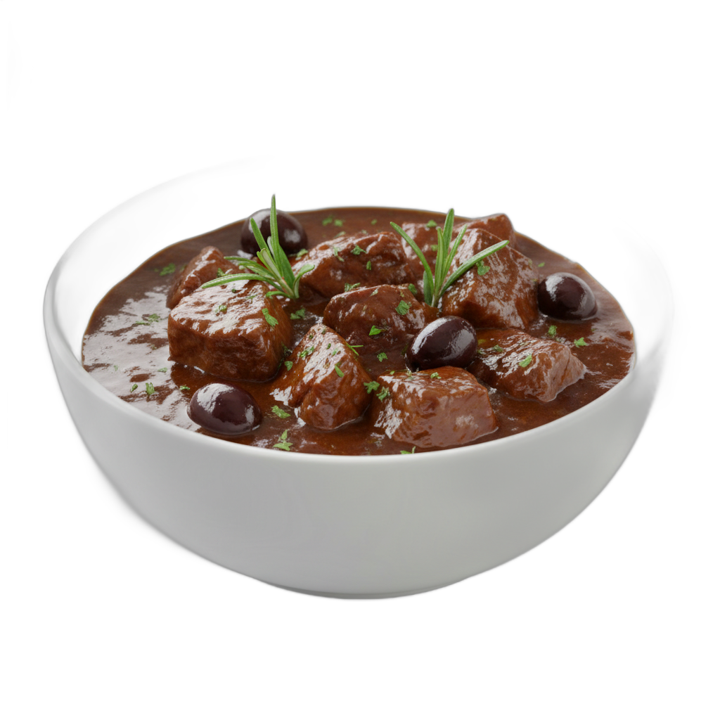Ceramic Bowl with Meat Stew