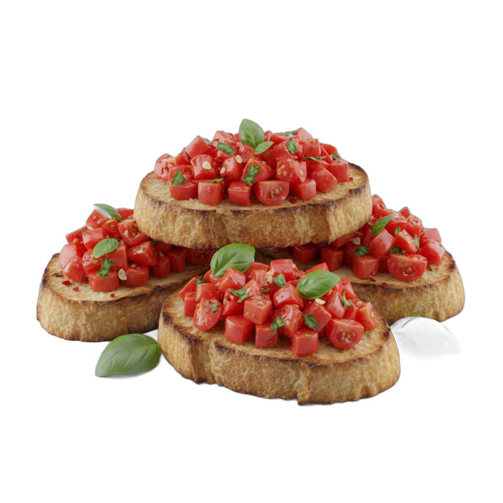 Bruschetta with Tomatoes and Basil