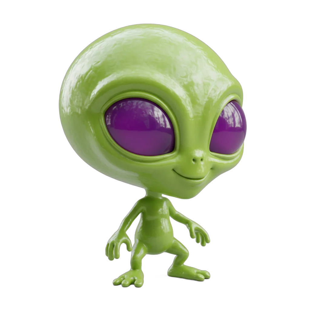 Cute Big-Headed Alien