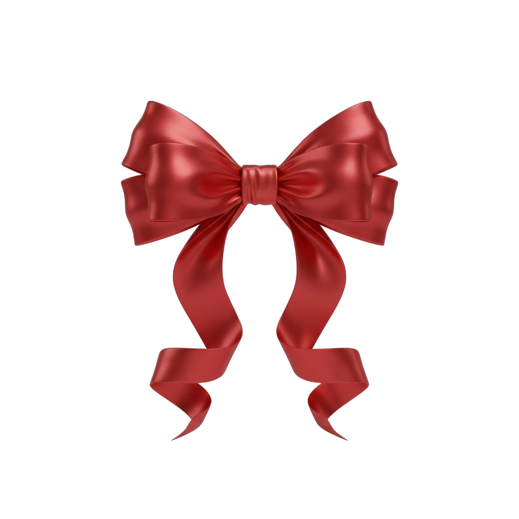 Red Satin Gift Bow