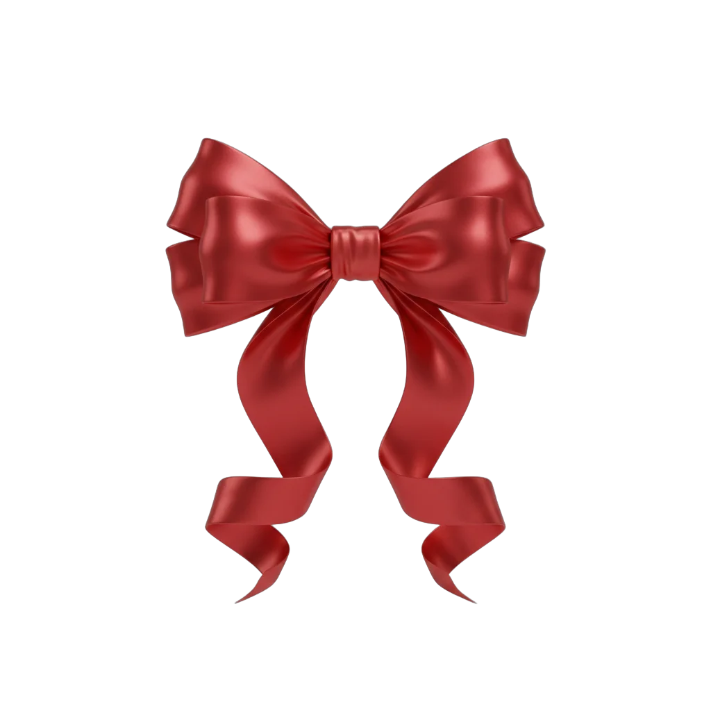 Red Satin Gift Bow
