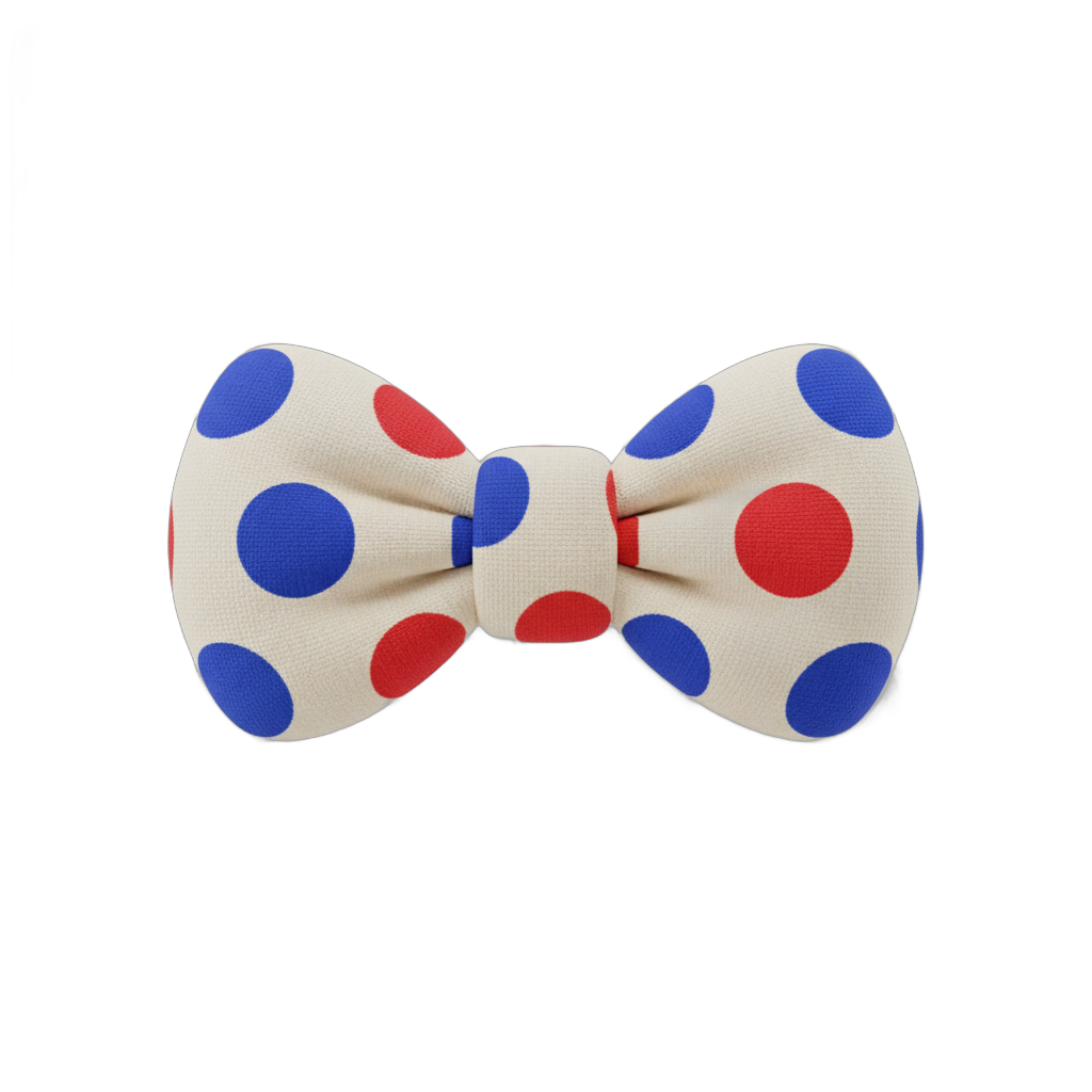 Cartoon Polka Dot Bow Tie