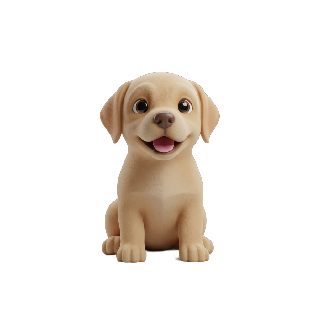 Stylized Labrador Puppy
