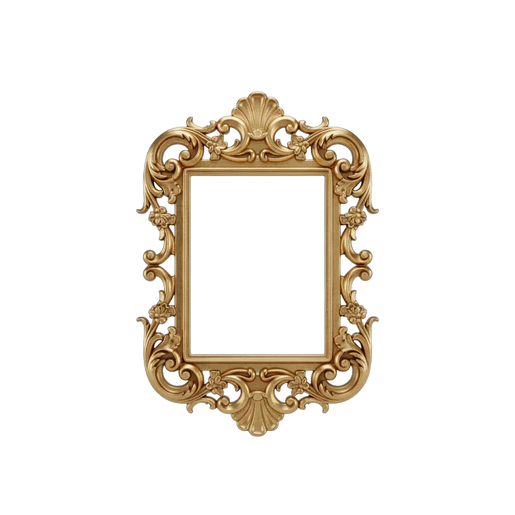 Ornate Gold Rococo Frame