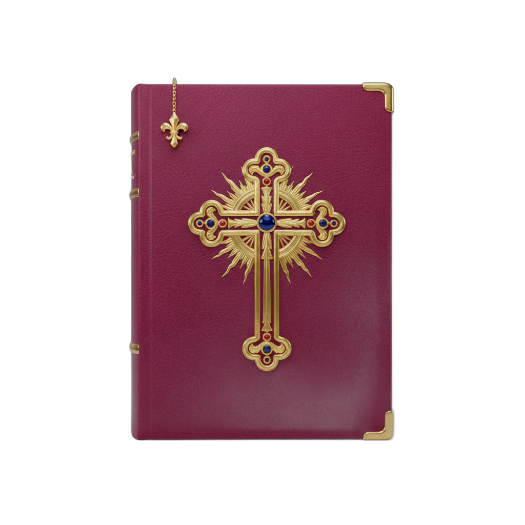 Ornate Golden Cross Bible