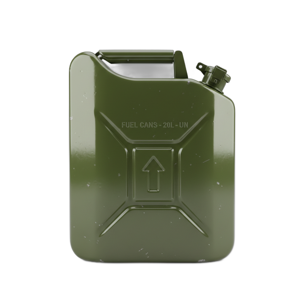 Olive Green Metal Jerrycan
