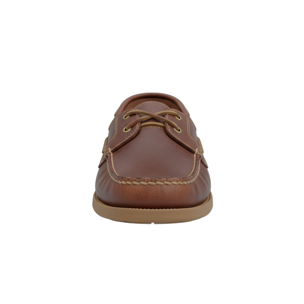 Classic Brown Leather Boat Shoes