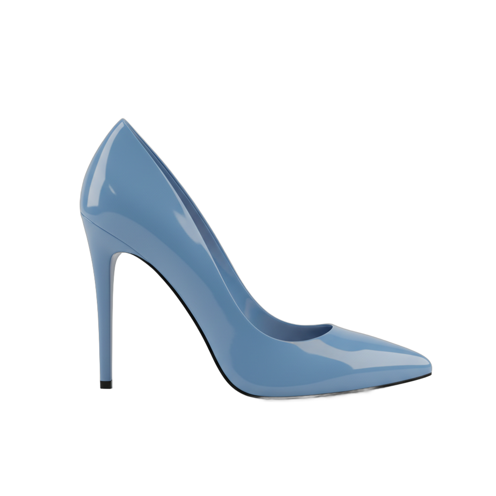 Sky Blue Stiletto Heeled Pump
