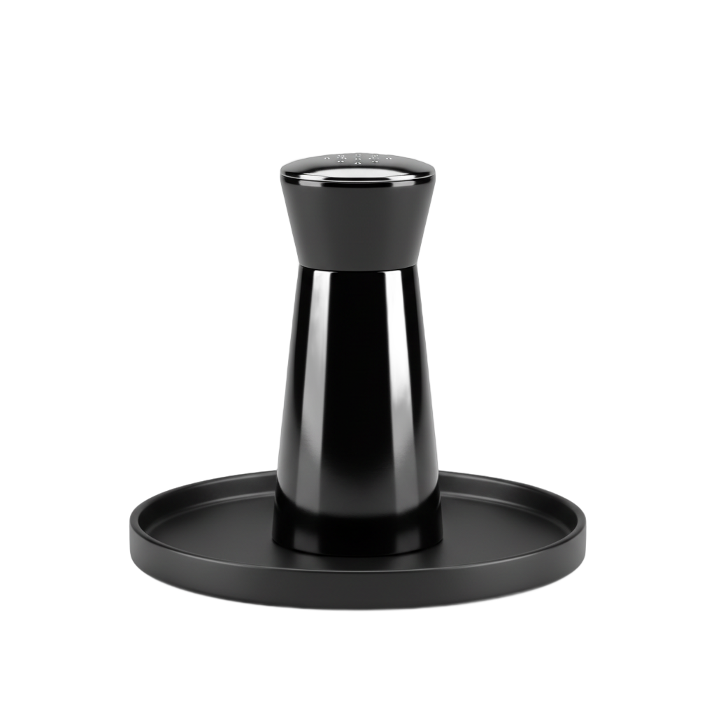 Black Pepper Shaker on Tray