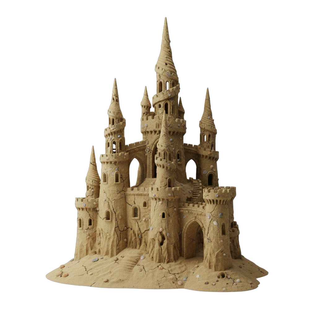 Intricate Sandcastle Sculpture