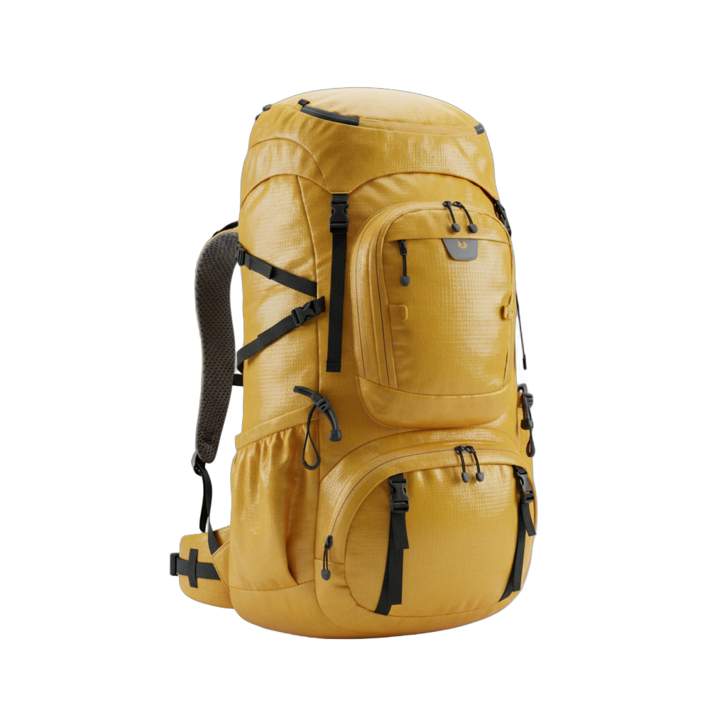 Golden Yellow Hiking Backpack