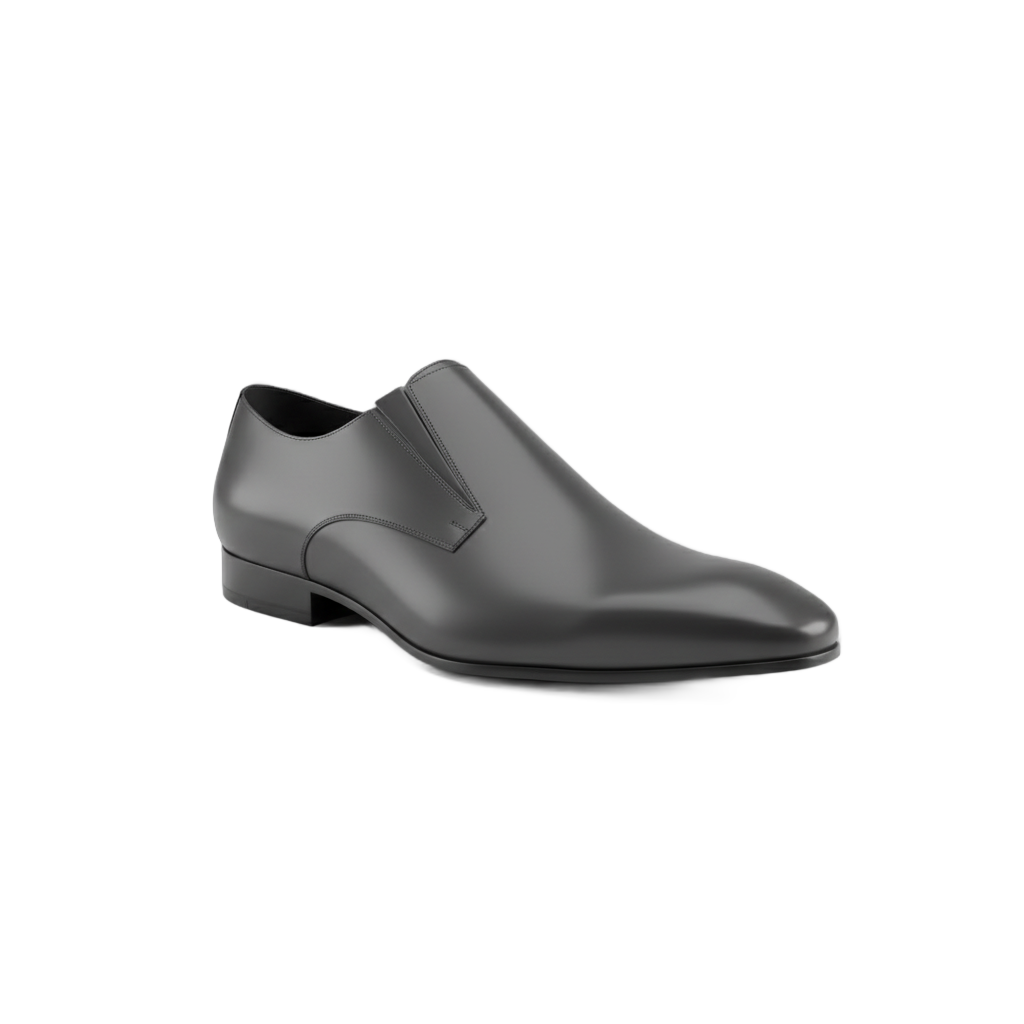 Minimalist Dark Grey Dress Shoe