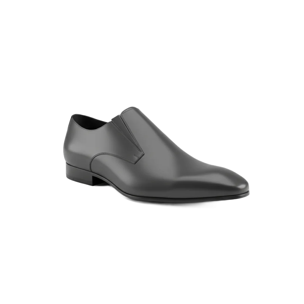 Minimalist Dark Grey Dress Shoe