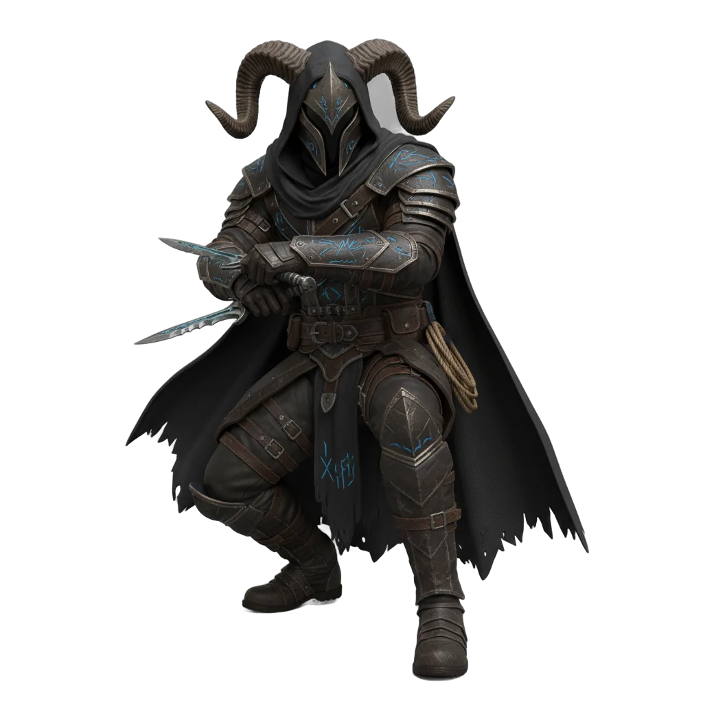 Fantasy Rogue Assassin Character